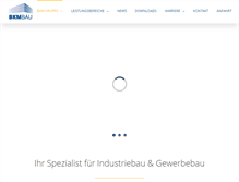 Tablet Screenshot of bkm-bau.de
